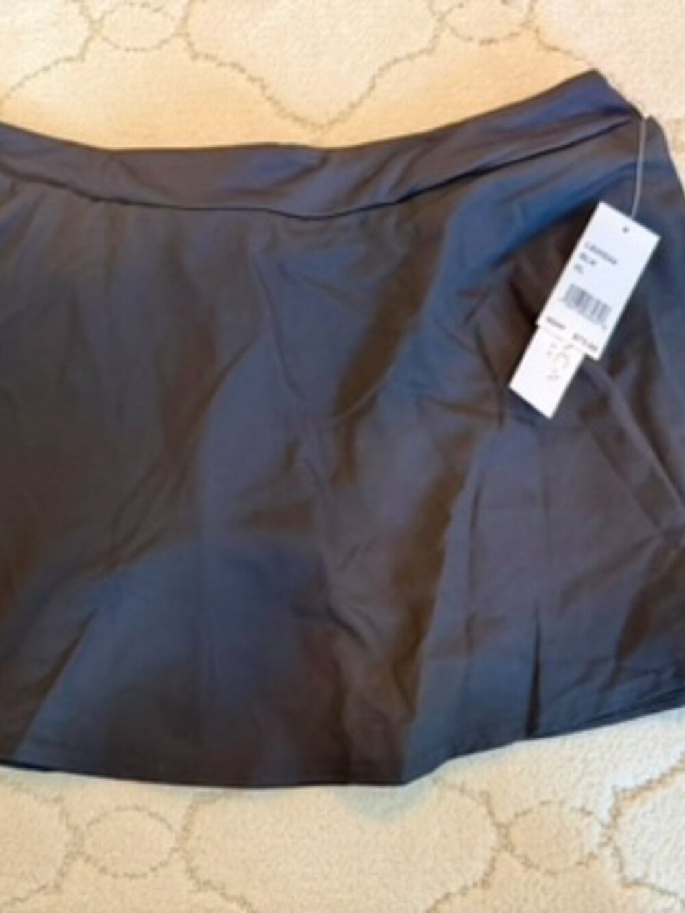 NWT La Blanca Island Goddess Paddle Swim Skirt XL Black